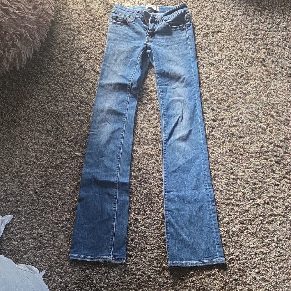 BKE Women's Straight Leg Blue Jeans